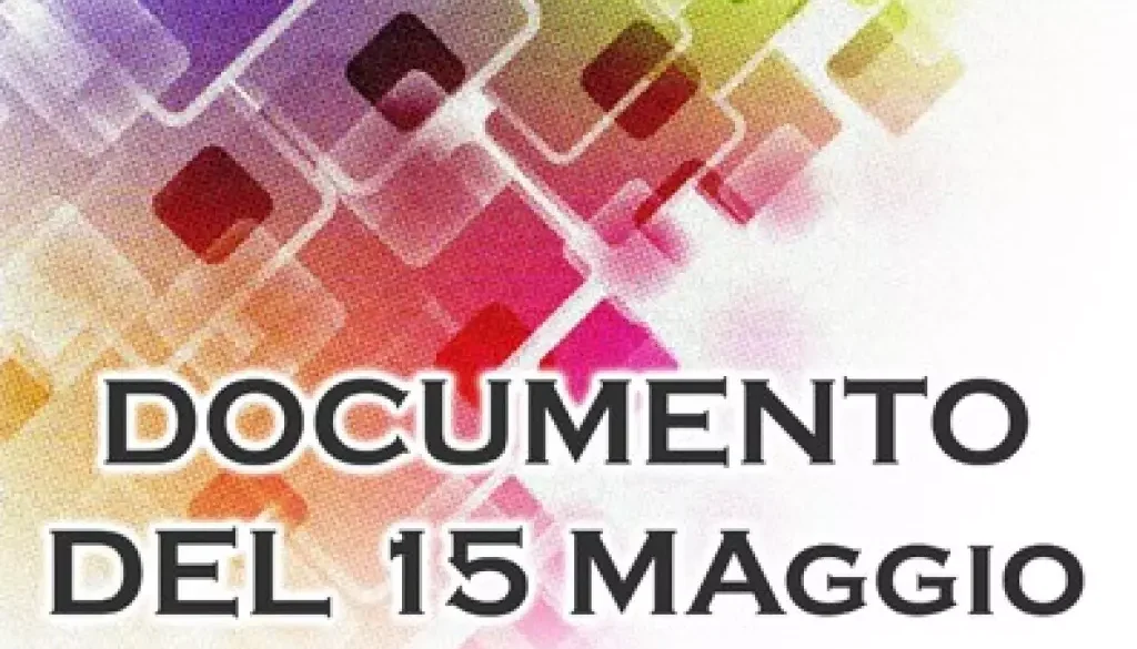 Documento 15 maggio