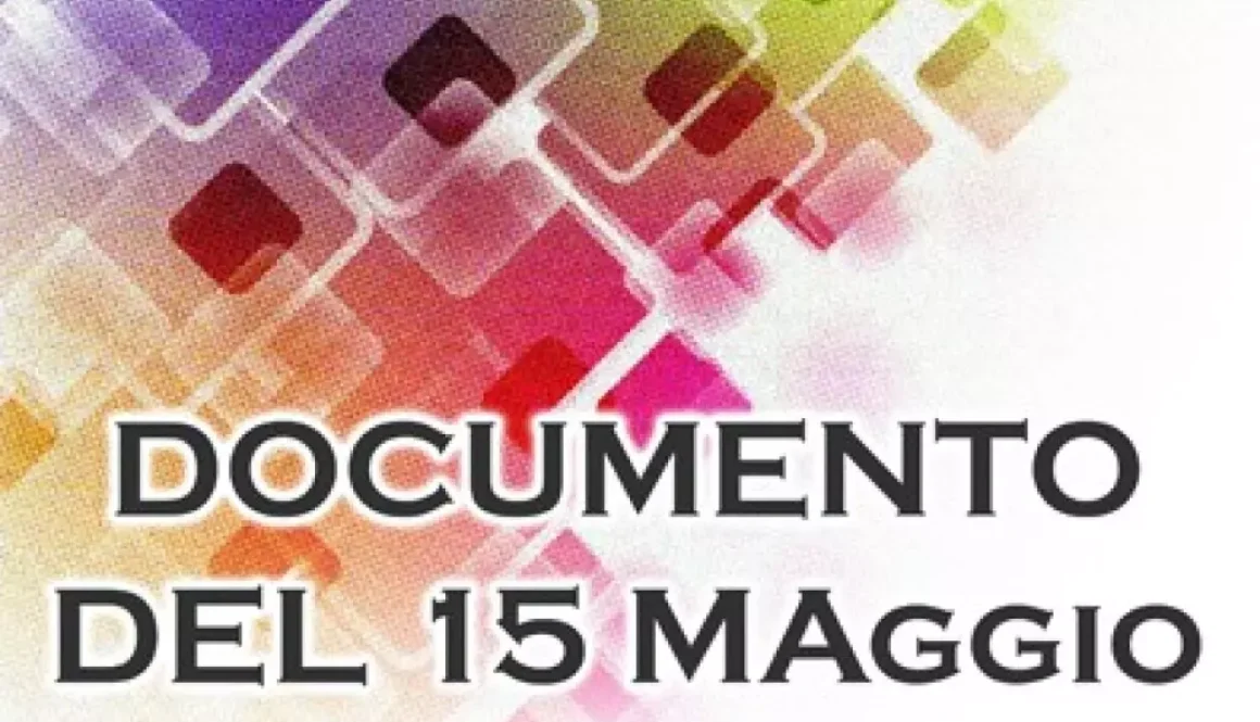 Documento 15 maggio