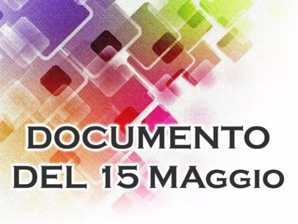 Documento 15 maggio